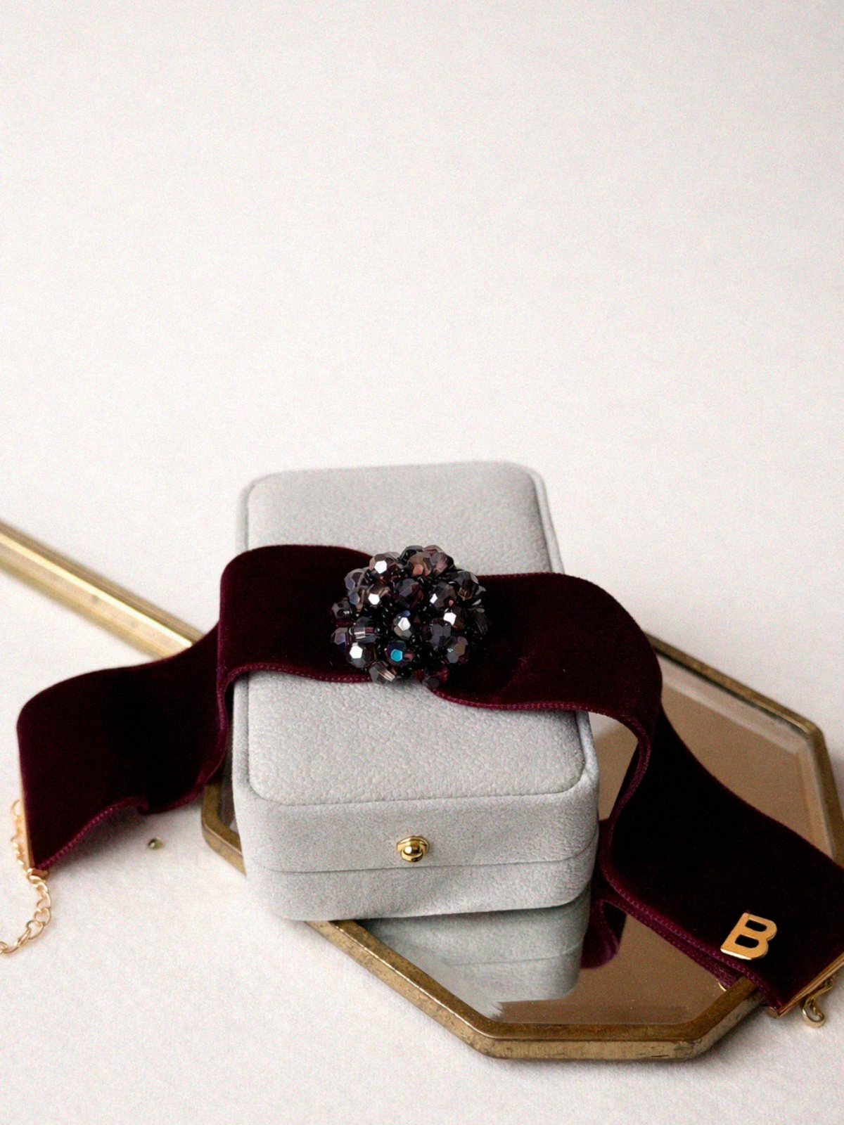 Choker Terciopelo Burdeos