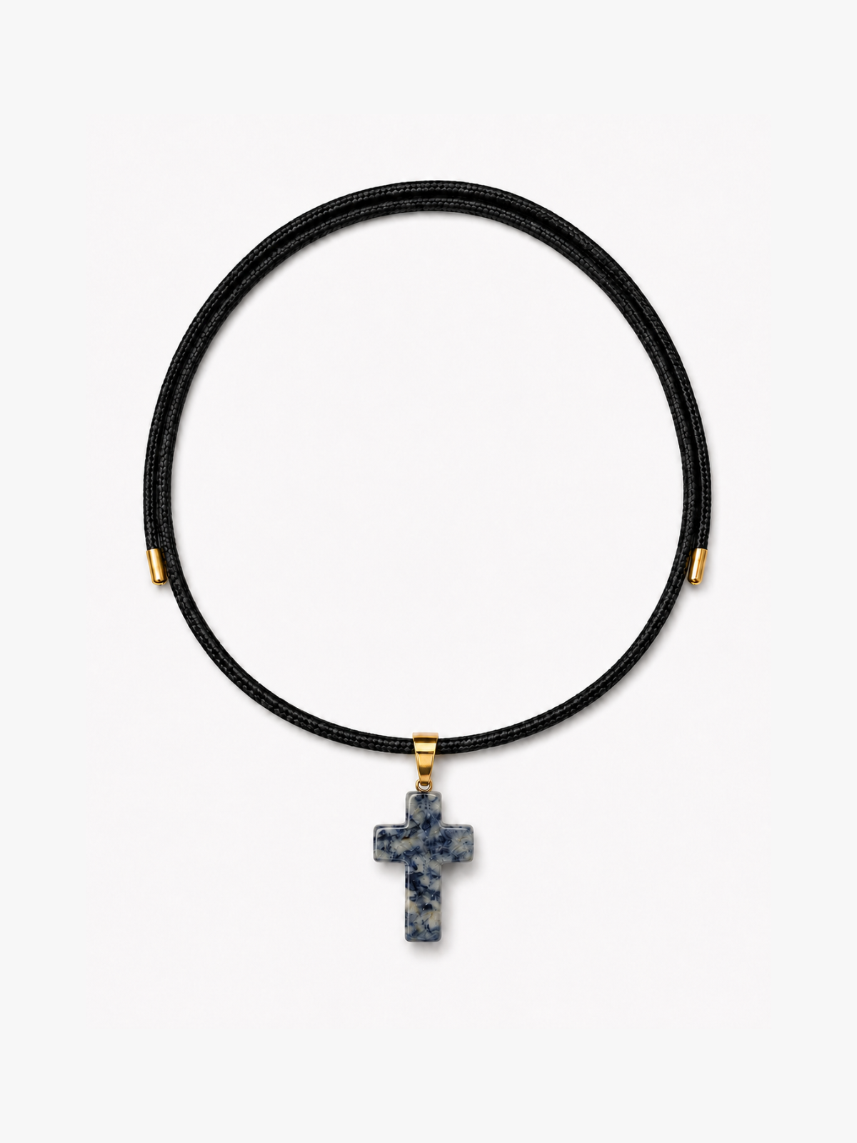Collar Almas Gemelas Negro - Azul