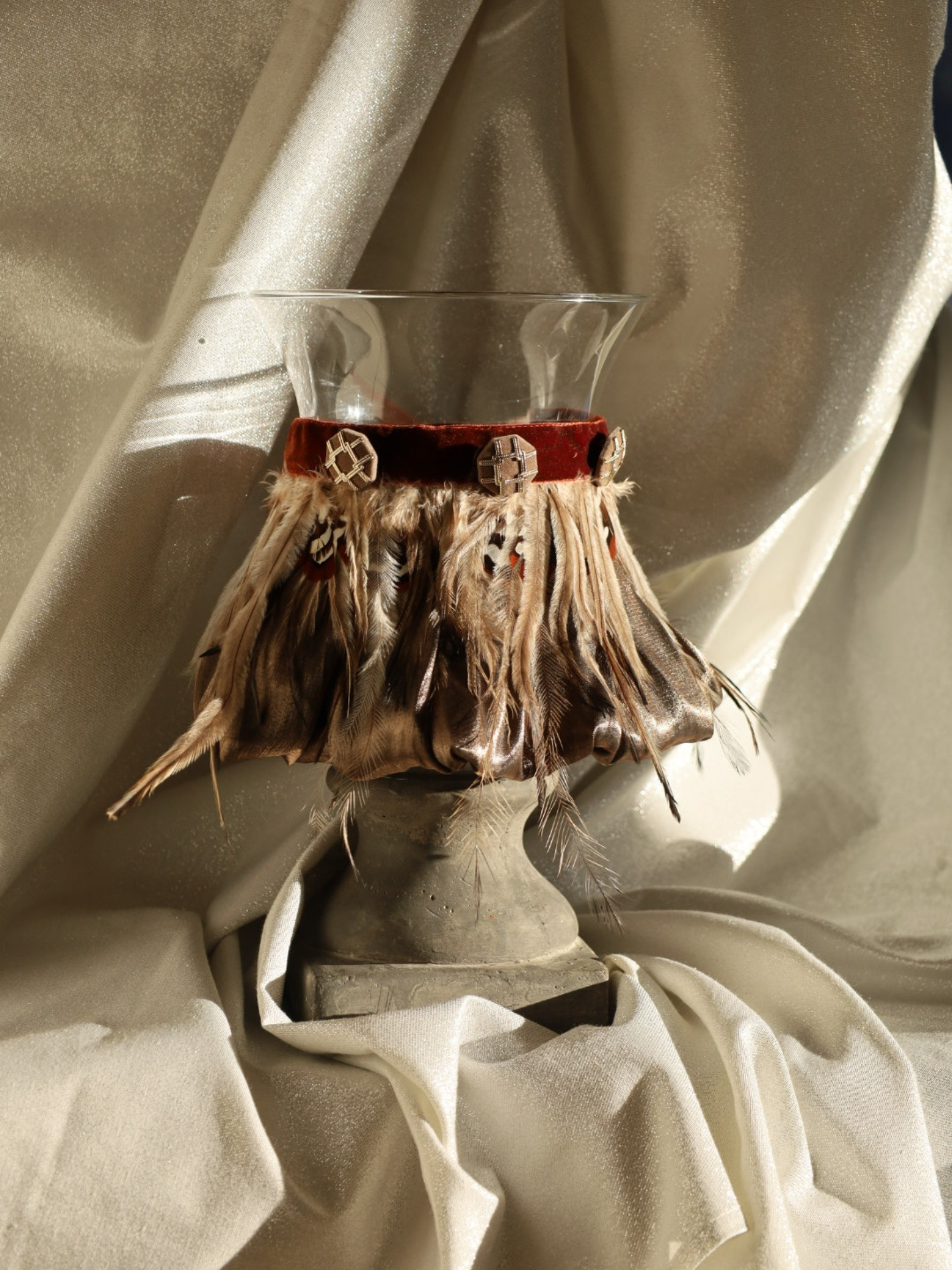 Cuello Joya Ruby Fringe