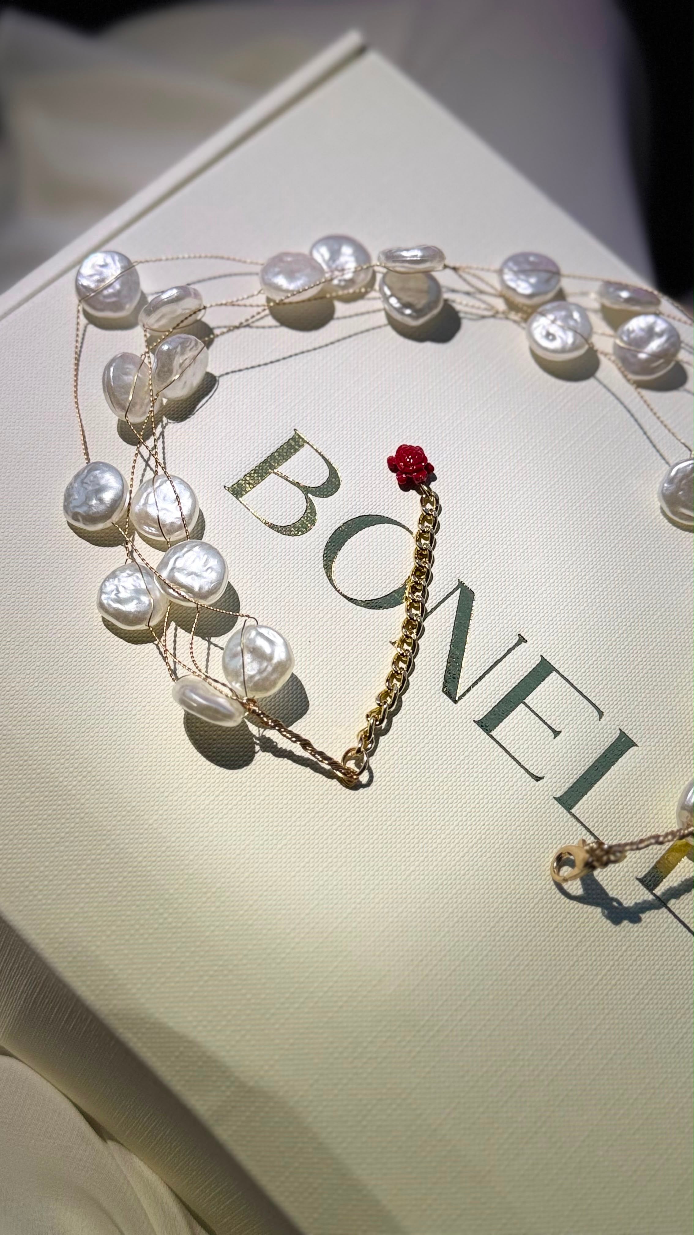 Choker perlas naturales