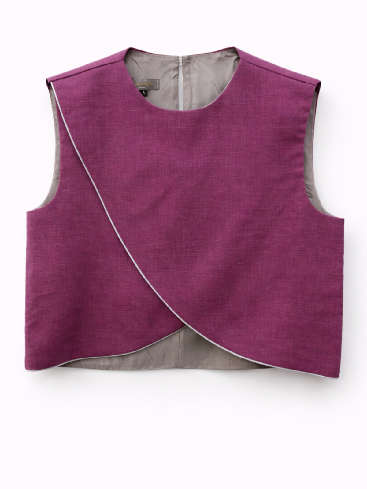 Top Lino Framboise