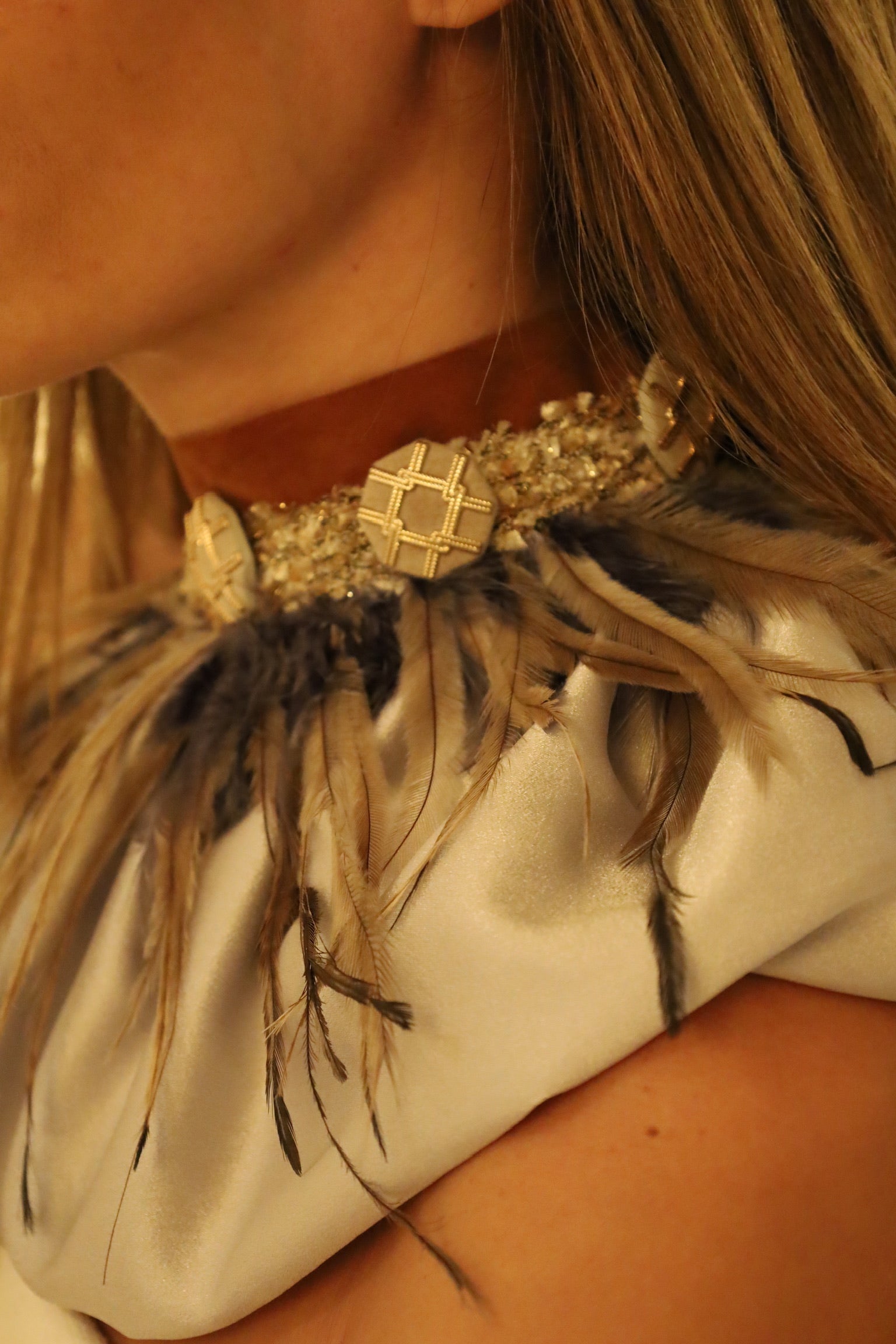 Cuello Joya Ruby Fringe
