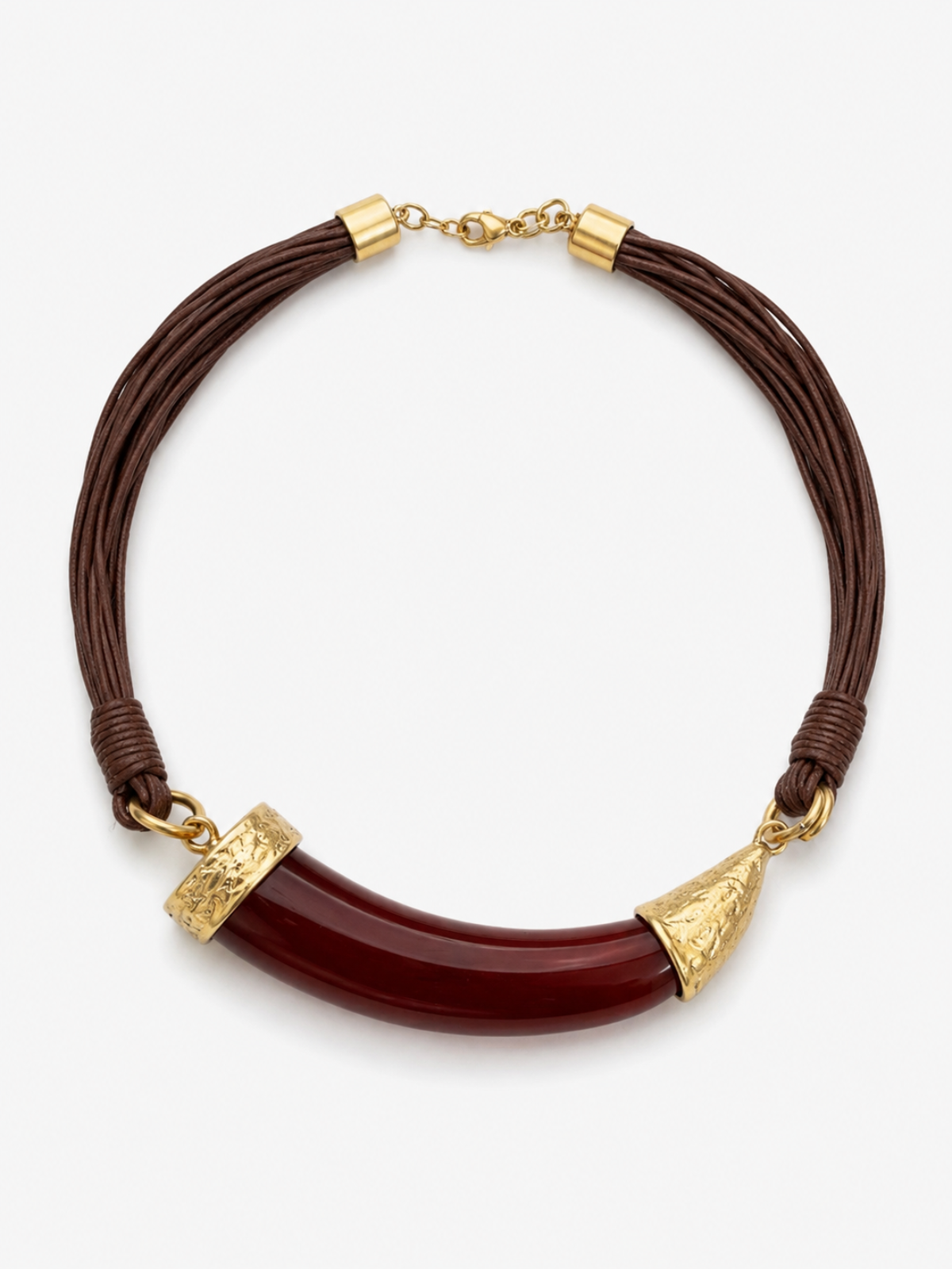 Collar Amalfi Marrón