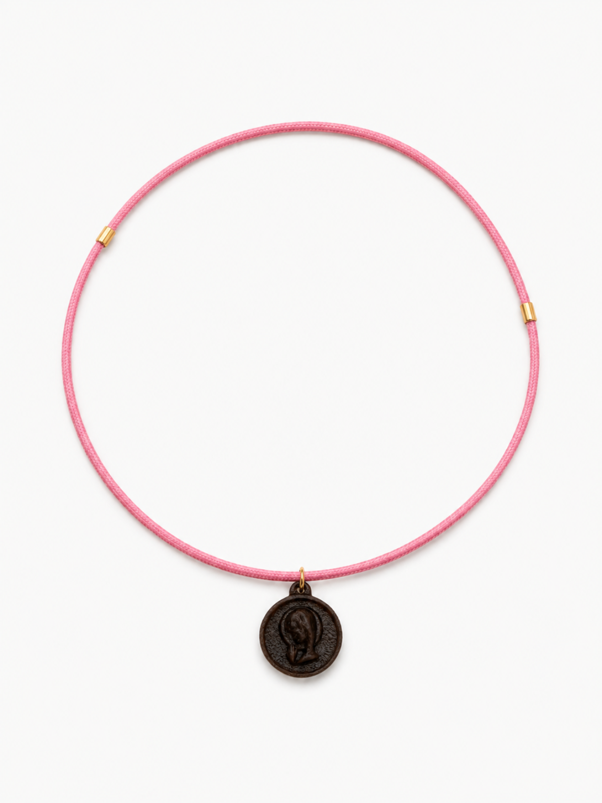 Medalla Virgen Niña Negro