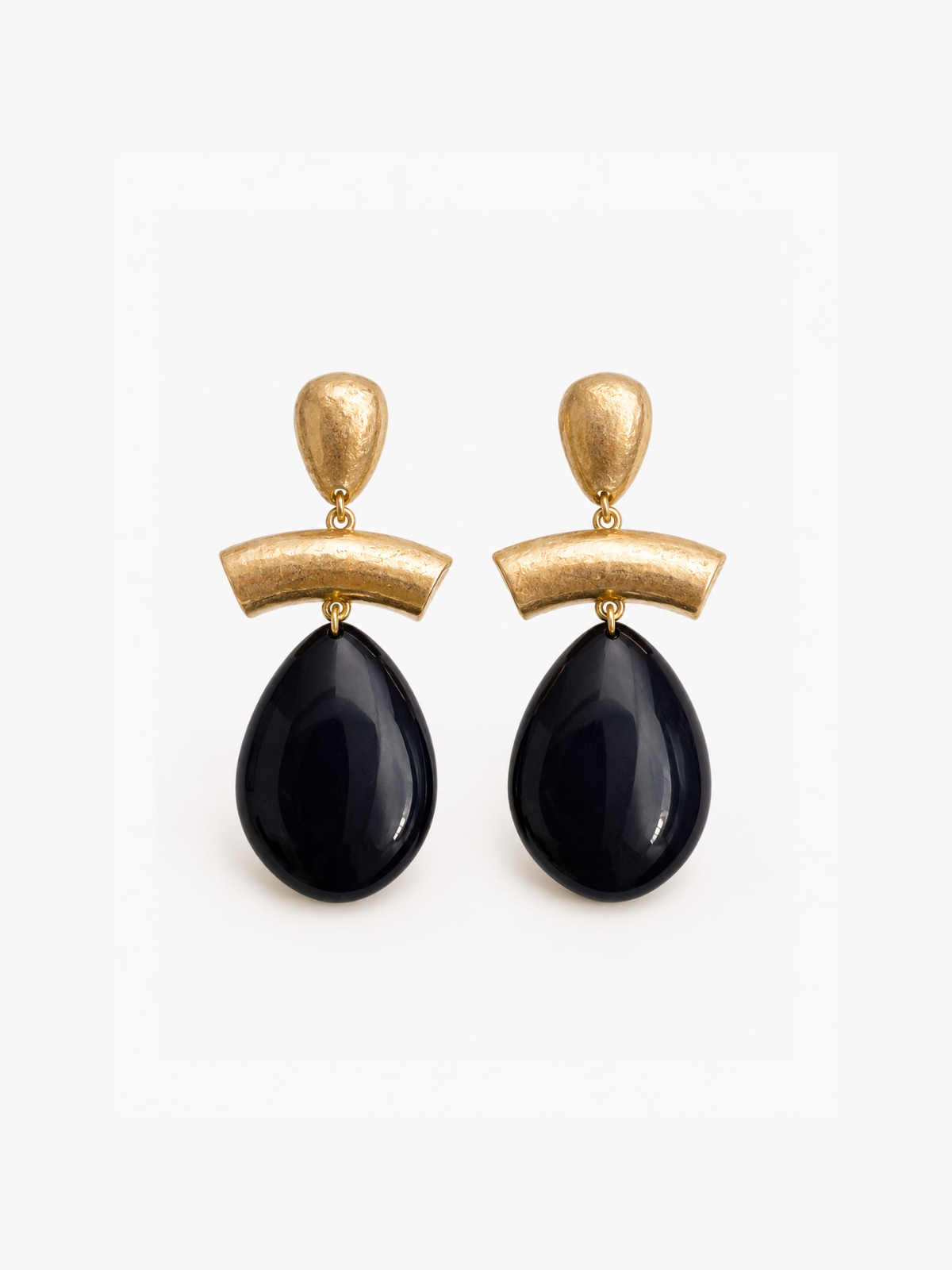 Pendientes Jaipur Negro