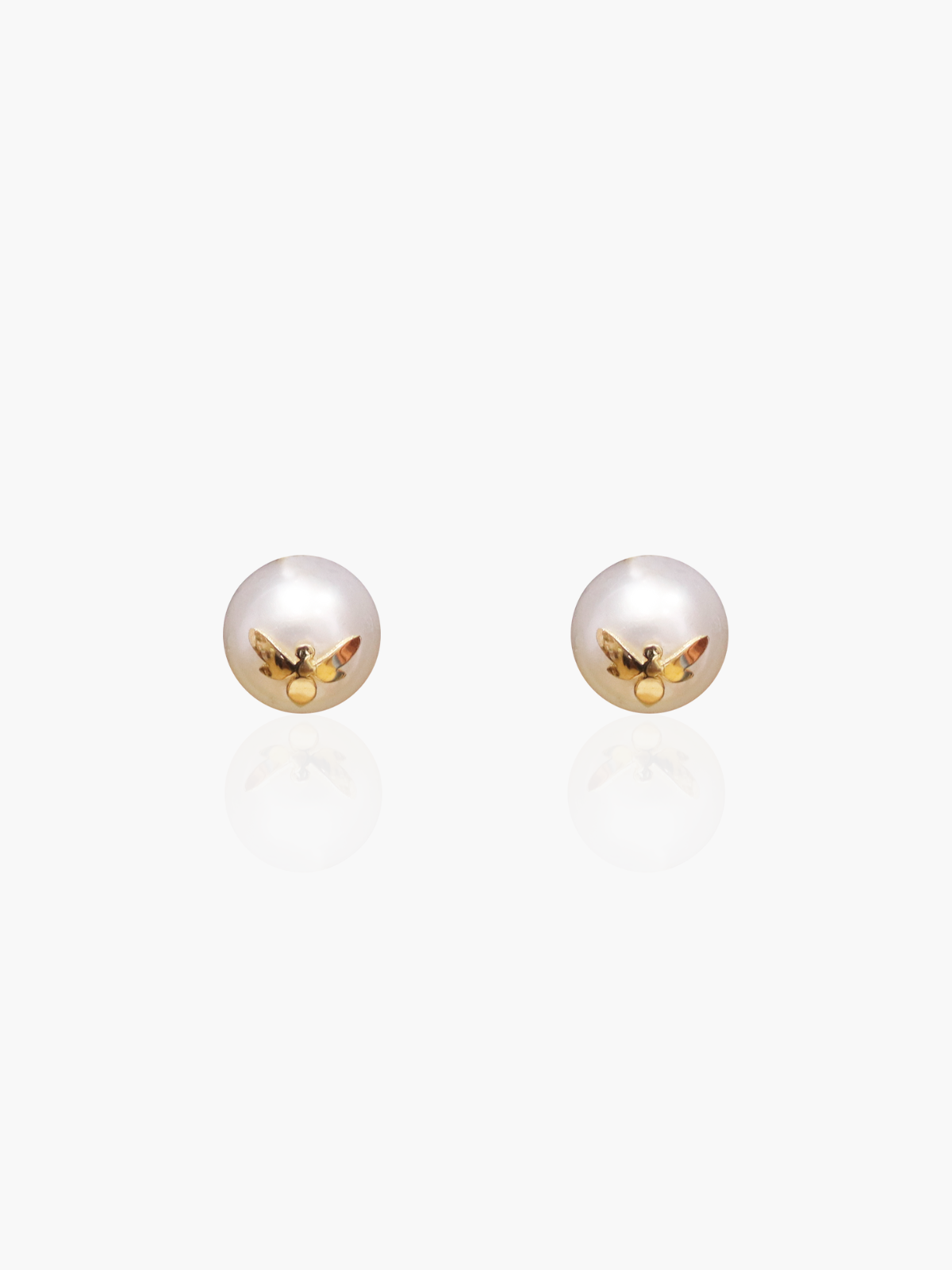 Pendientes perla cultivada con Luciernaga